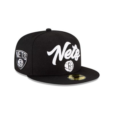 Brooklyn Nets Gorra | New Era NBA Draft Alternate 59fifty Fitted Cap Mexico - Negros